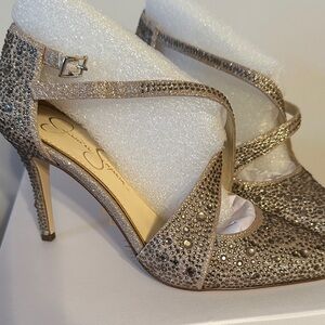 NWT Jessica Simpson Chic Women's Sparkling Stiletto Heels 7M